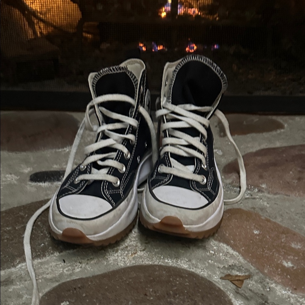 Converse Kids Black and White Sneakers